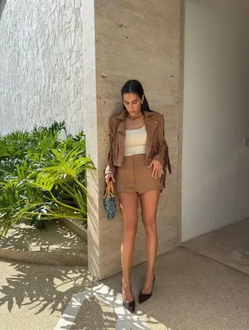 Imagem de Conjunto Suede Bege Pri - Cloude